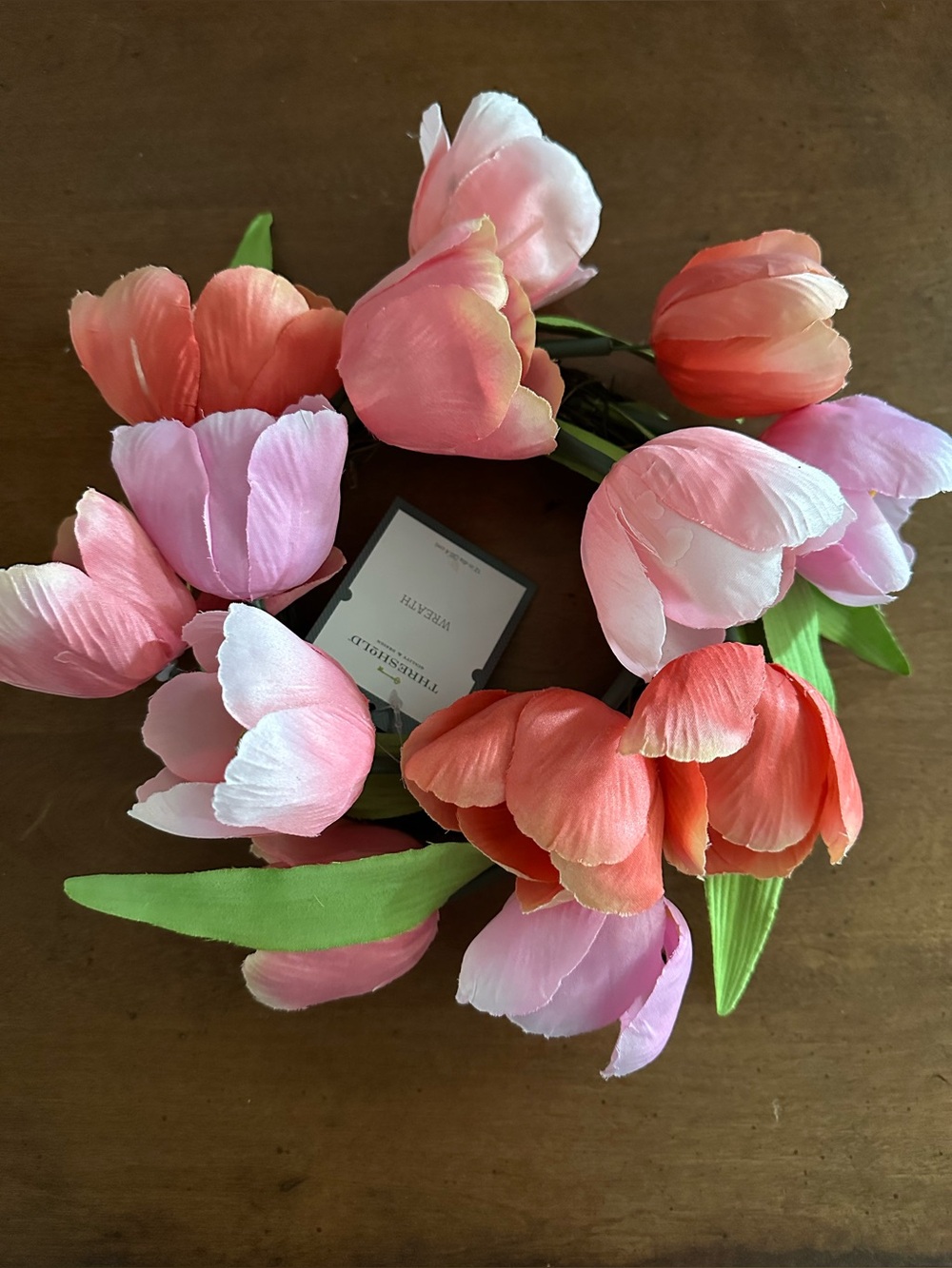 Threshold Pink & Coral Tulip Wreath